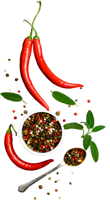 Here's an alt tag for the image: Spicy peppers and peppercorn mix.